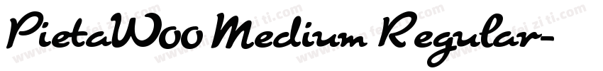 PietaW00 Medium Regular字体转换